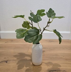 Hearth and Hand Tabletop Arrangement Artificial Plant in Cream Vase